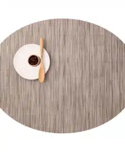 Individual Oval 36x49 - Línea Bamboo - Color Dune