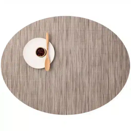 Individual Oval 36x49 - Línea Bamboo - Color Dune