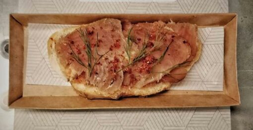 Plato Descartable Rectangular Kraft (x100) - Imagen 3