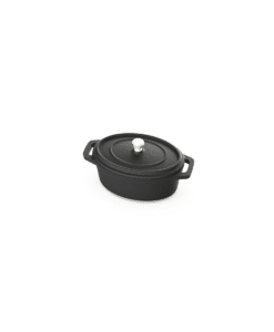 Mini Cazuela de Hierro Ovalada (Con tapa)