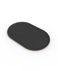 Bandeja Oval de Madera 40cm Negro