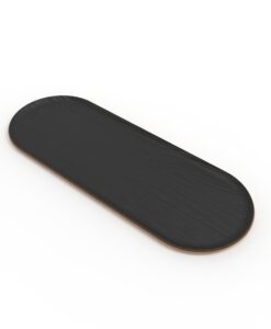 Bandeja Oval de Madera 55cm Negro