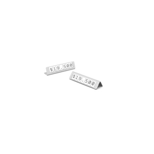 Kit portaprecio magnético Guita BLANCO (x10 unidades)