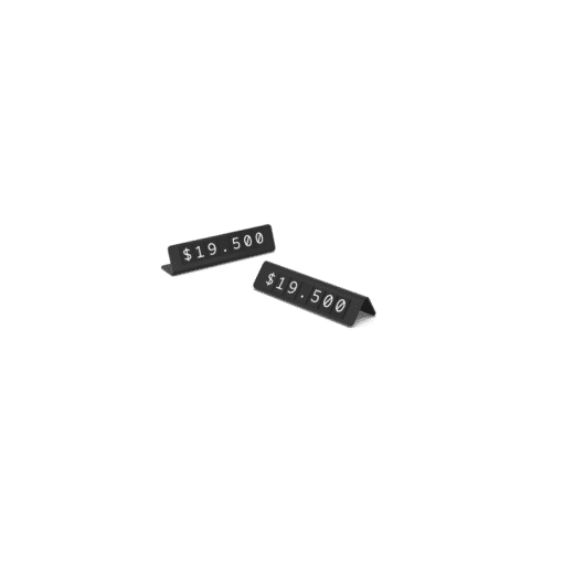Kit portaprecio magnético Guita NEGRO (x10 unidades)