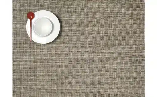 Individual rectángulo HORECA 30x41- Línea Minibasketweave - Color Soapstone