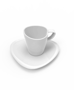 Taza de Té Irregular 180 cc con plato