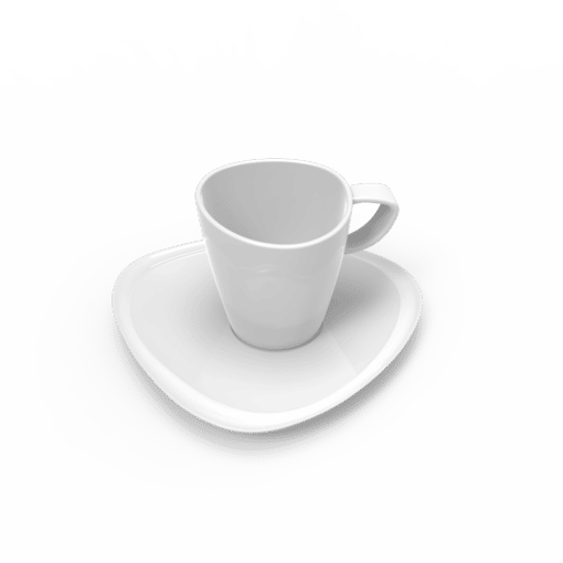 Taza de Té Irregular 180 cc con plato