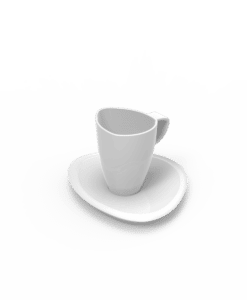 Taza Café / Pocillo Irregular 85 cc con plato