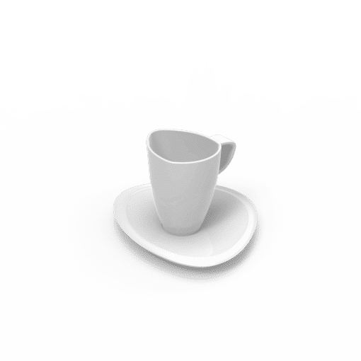 Taza Café / Pocillo Irregular 85 cc con plato