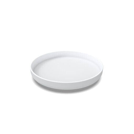 Plato Pasos 21 cm (Blanco Mate)