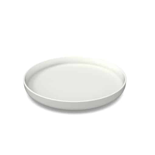 Plato Pasos 25 cm (Blanco Mate)