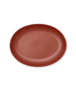 Plato Oval 36 Terracota