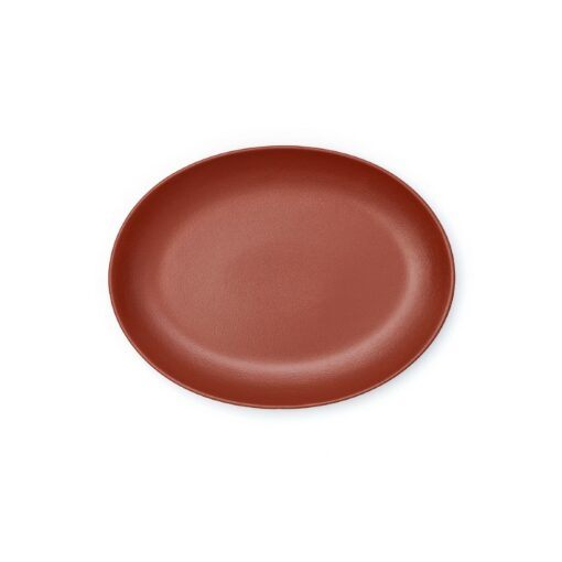 Plato Oval 36 Terracota