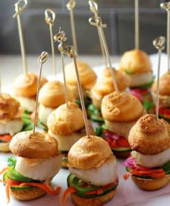 Pinchos de Bambu y Plastico